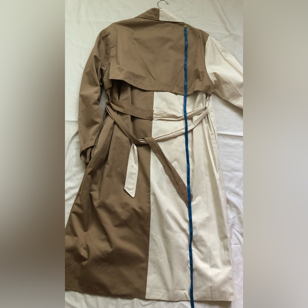 AKIRA TWO TONE FALL SEASON TRENCH COAT SIZE: XL - Picture 9 of 12